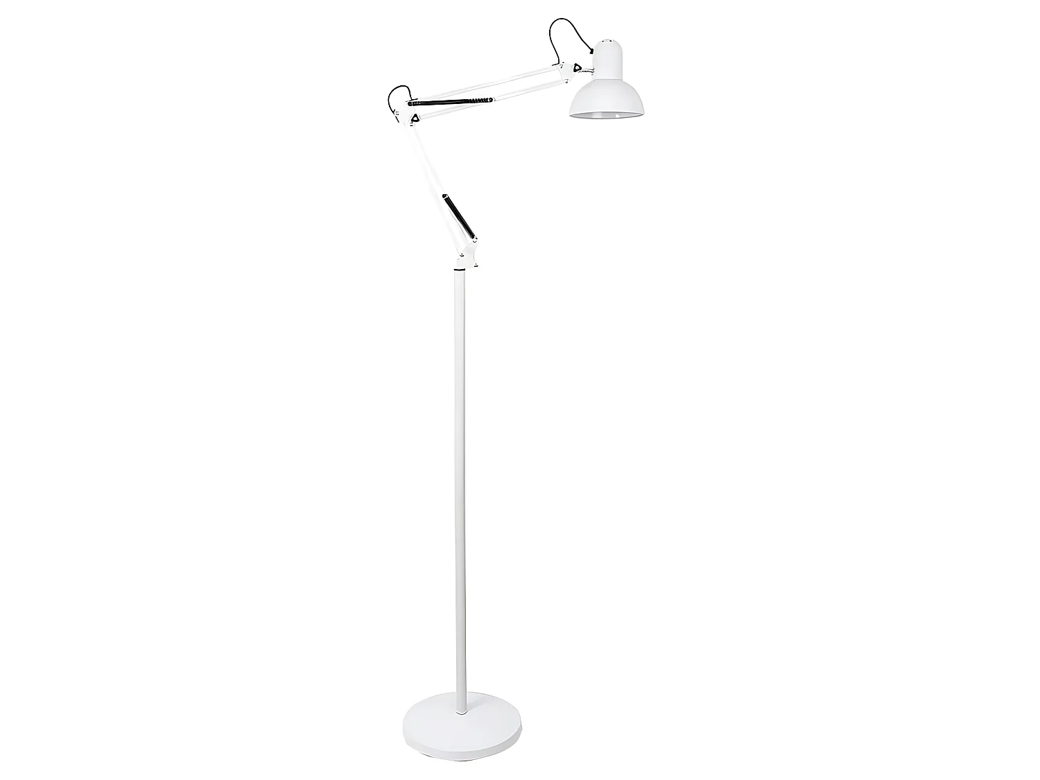 Flexo De Pie Articulable blanc modèle RUTILO FABRILAMP