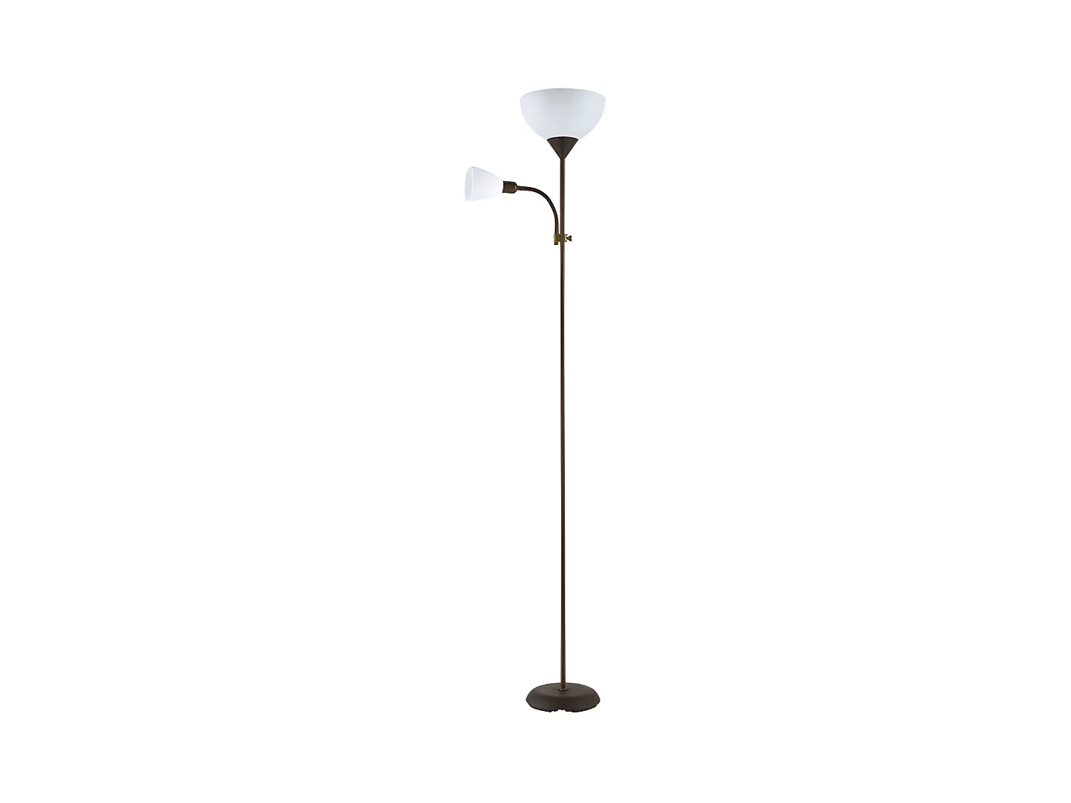 Salon Pied RIGEL 1xe27+1xe14 Marron 180 cm FABRILAMP