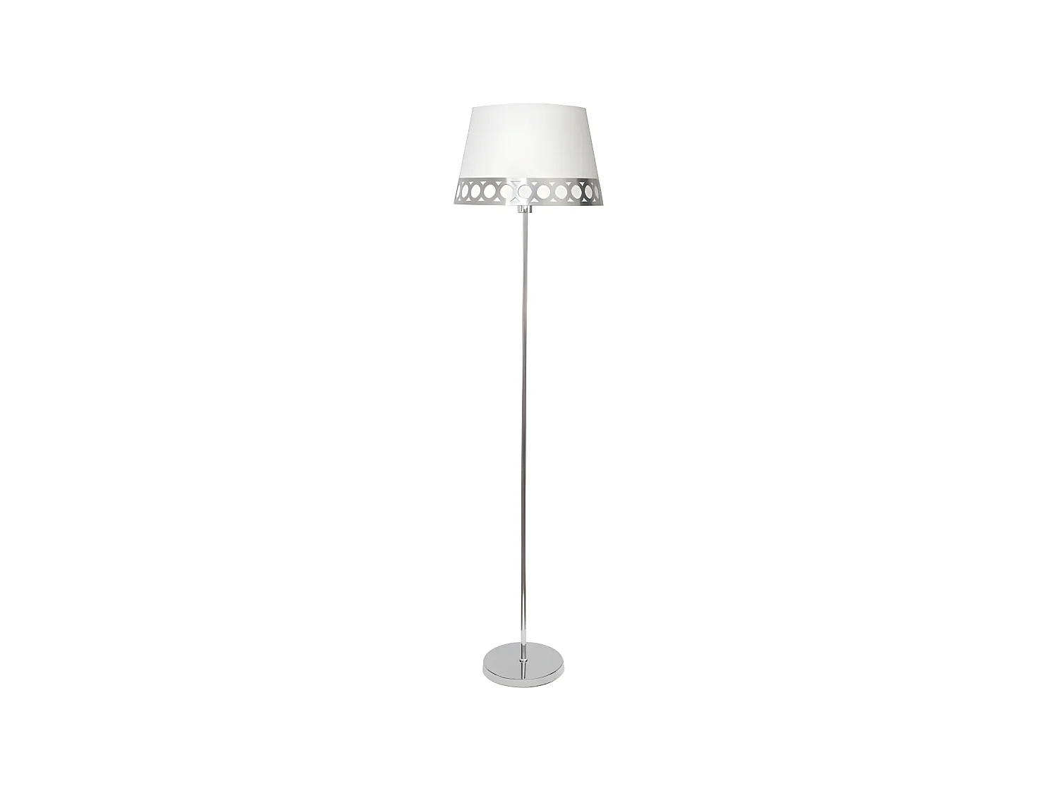 Lamp Pie Salon Dalia 1xe27 Blanc / argent FABRILAMP.