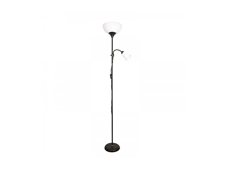 Lampadaire en métal VARESE avec finition noire d'INTELUSA