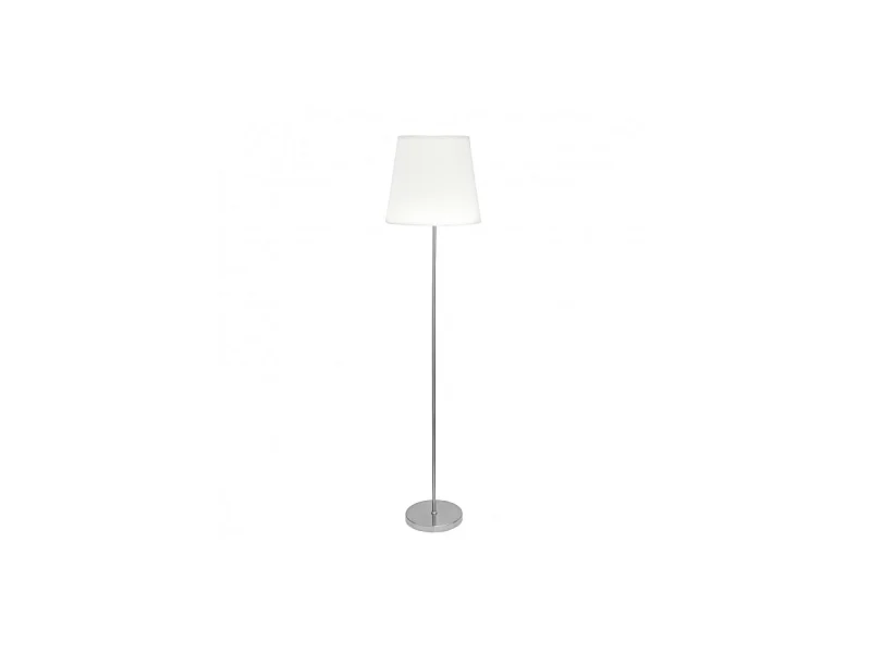 Floor Lamp Salon Maldives 1xe27 Nickel /White 40d FABRILAMP.