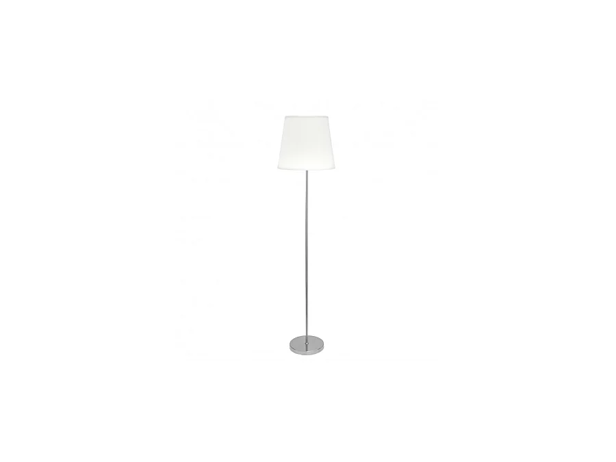 Floor Lamp Salon Maldives 1xe27 Nickel /White 40d FABRILAMP.
