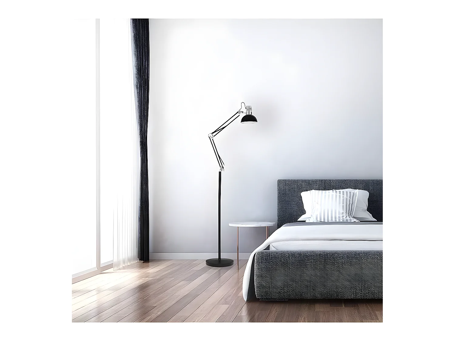 Lampe articulée modèle RUTILO blanc FABRILAMP
