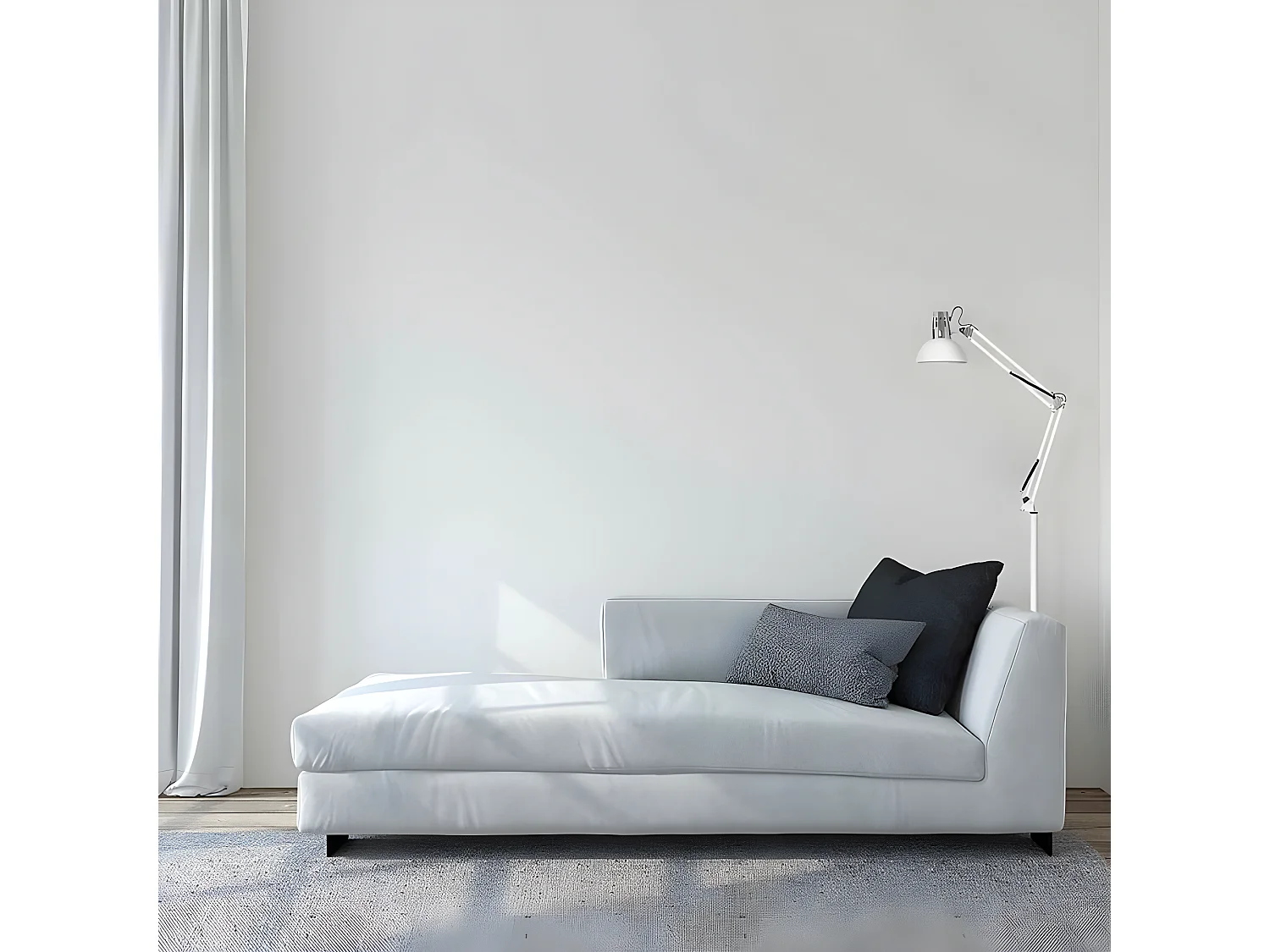 Lampe articulée modèle RUTILO blanc FABRILAMP