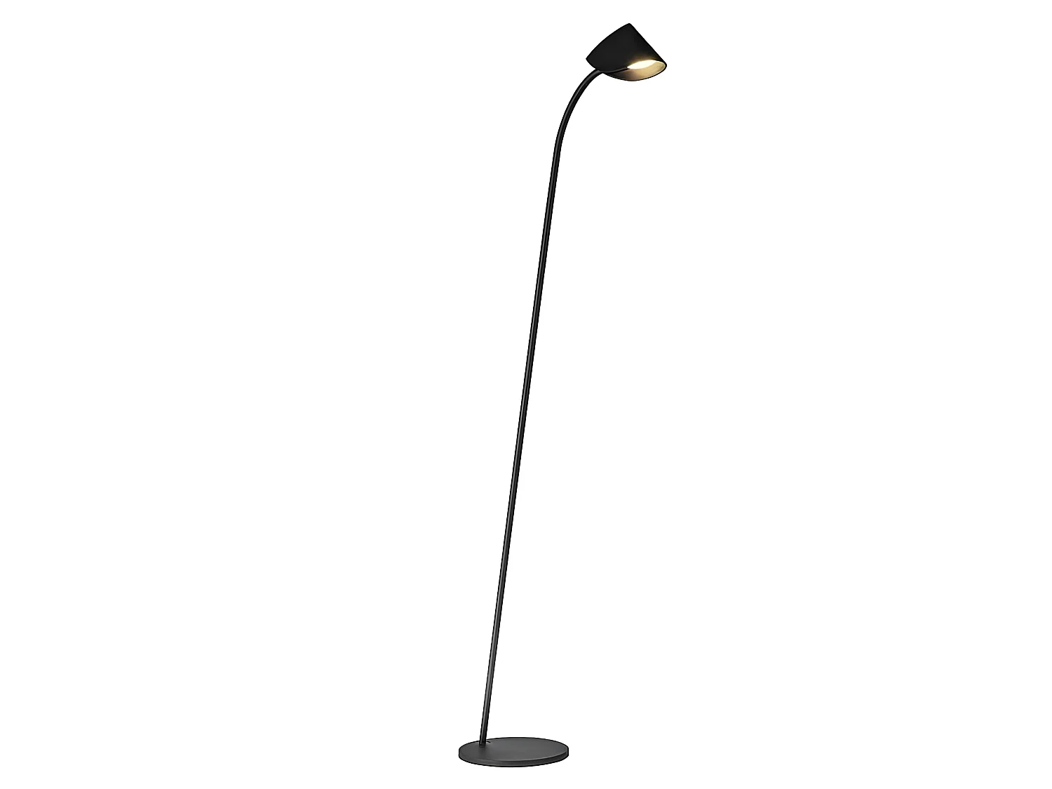 Lampe à pied modèle CAPUCCINA noir led intégrée MANTRA