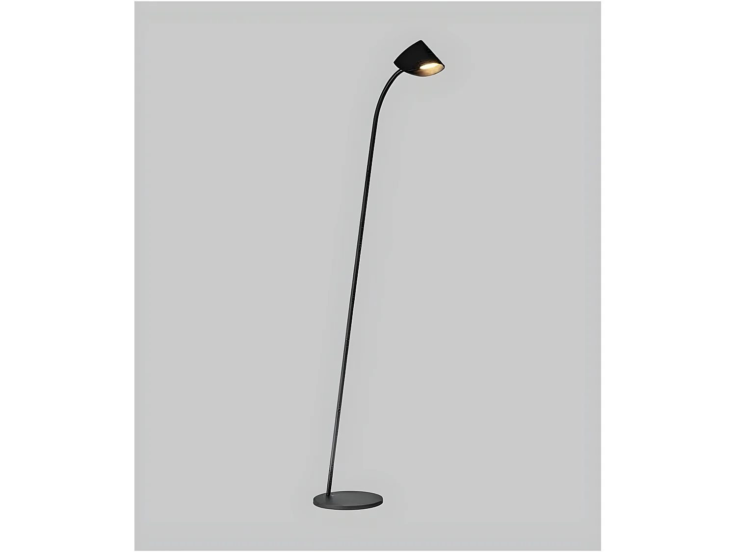 Lampe à pied modèle CAPUCCINA noir led intégrée MANTRA