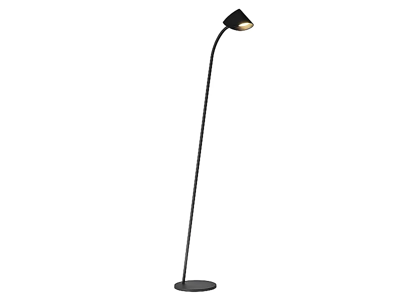 Lampe à pied modèle CAPUCCINA noir led intégrée MANTRA