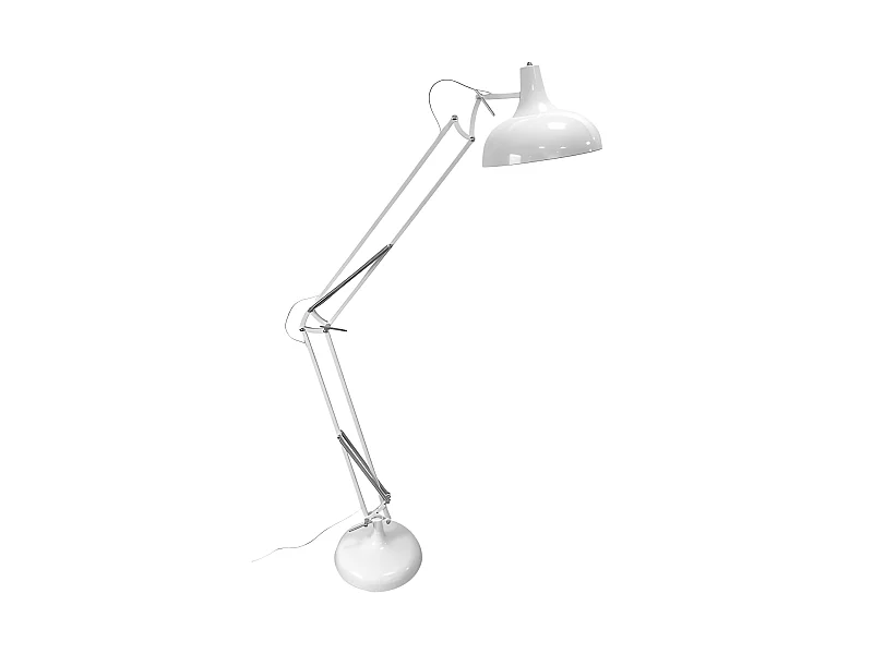 Lampe debout Blanche modèle Malik Articulable FABRILAMP