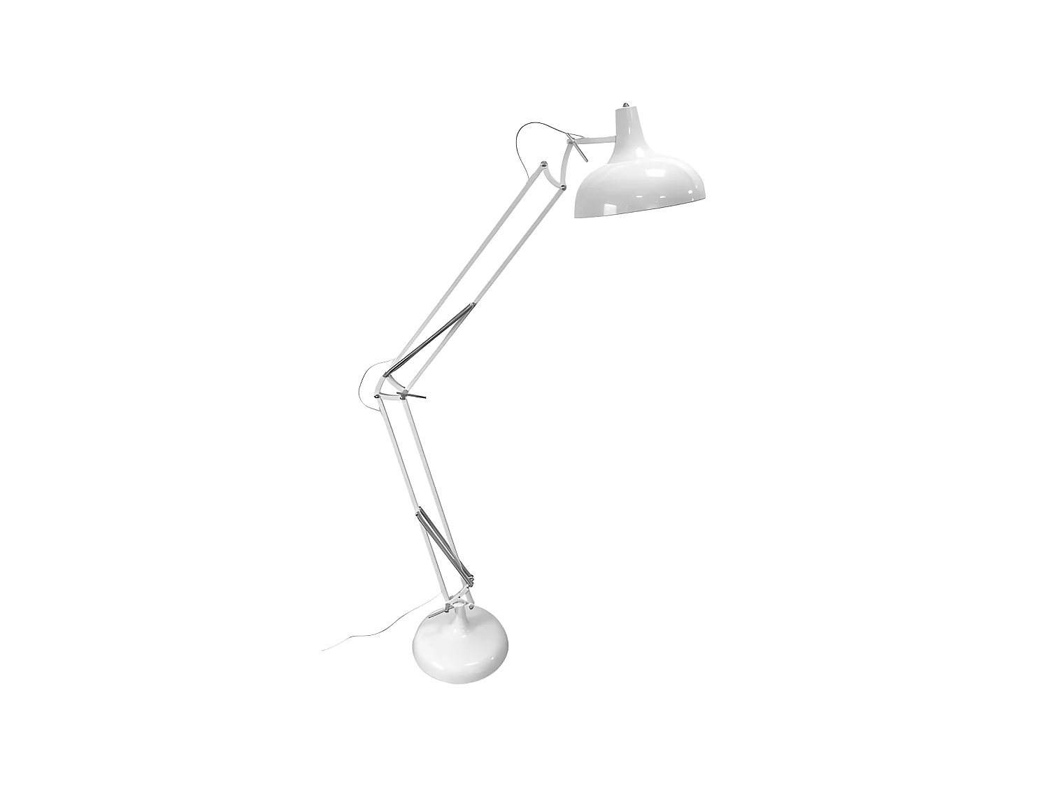 Lampe debout Blanche modèle Malik Articulable FABRILAMP