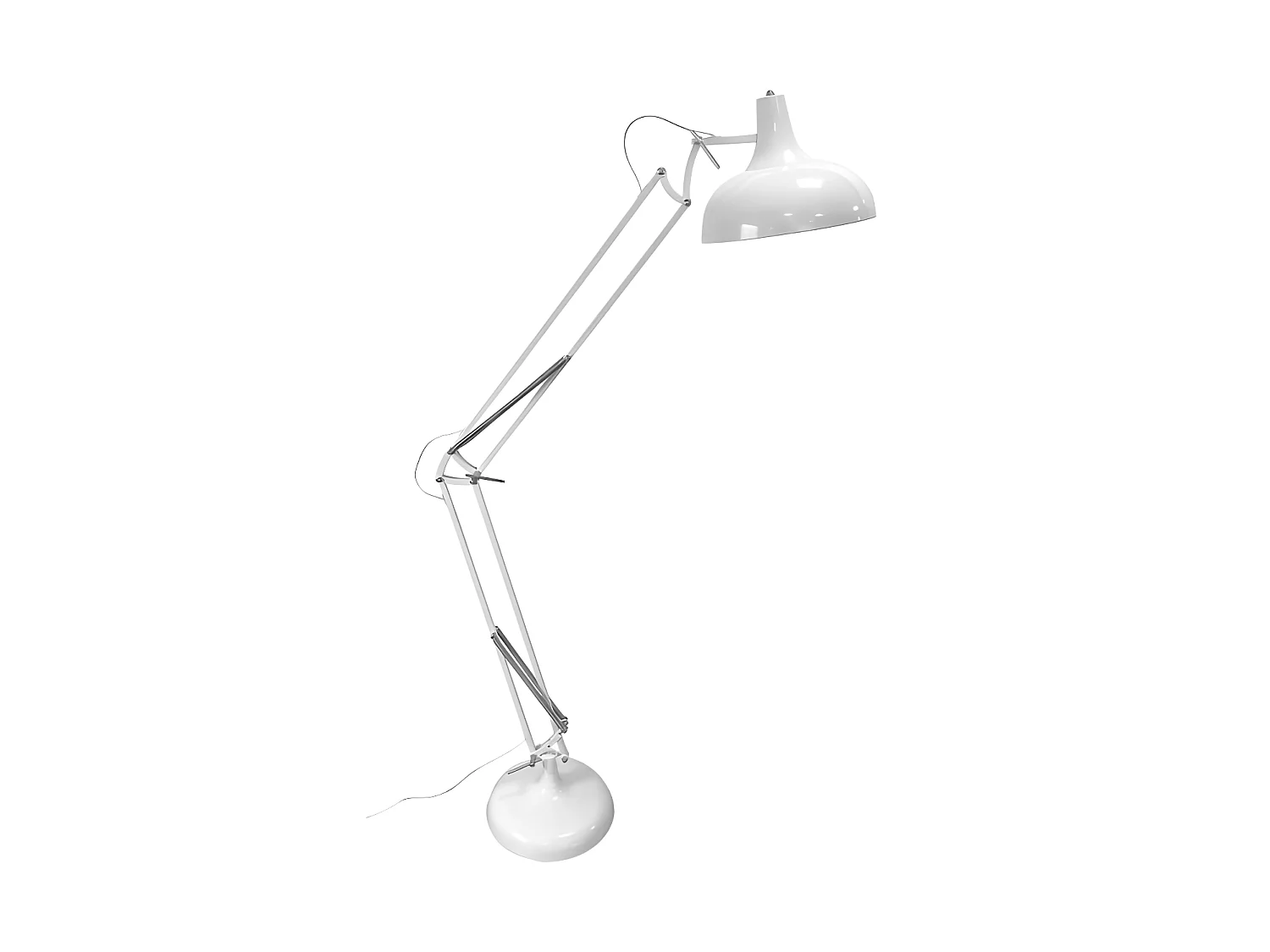 Lampe debout Blanche modèle Malik Articulable FABRILAMP