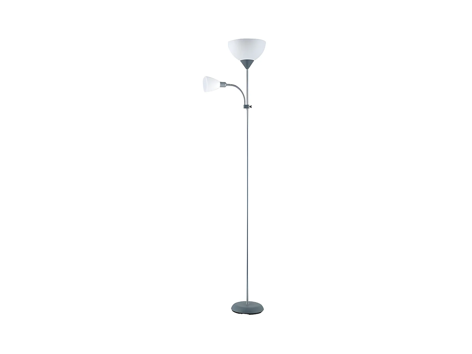 Rigel Salon Pied argent avec point de lecture 180 cm FABRILAMP