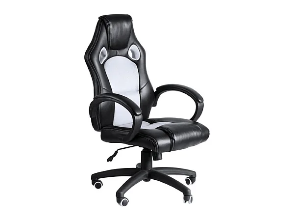 Silla Gaming Pro - Blanco y Negro - Máxima Ergonomía - Ideal para sesiones de Gaming