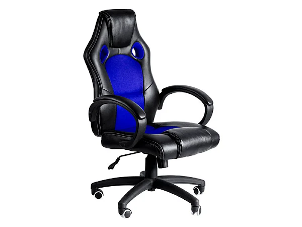 Silla Gaming Pro - Azul y Negro - Máxima Ergonomía - Ideal para sesiones de Gaming