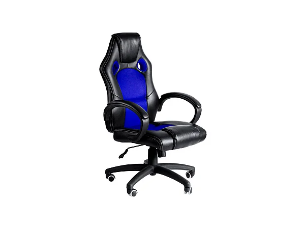 Silla Gaming Pro - Azul y Negro - Máxima Ergonomía - Ideal para sesiones de Gaming