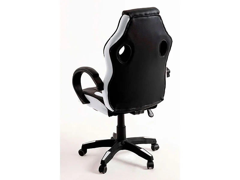 Silla Gaming Boss - Blanco y Negro - Máxima Ergonomía - Ideal para sesiones de Gaming