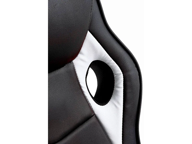 Silla Gaming Boss - Blanco y Negro - Máxima Ergonomía - Ideal para sesiones de Gaming