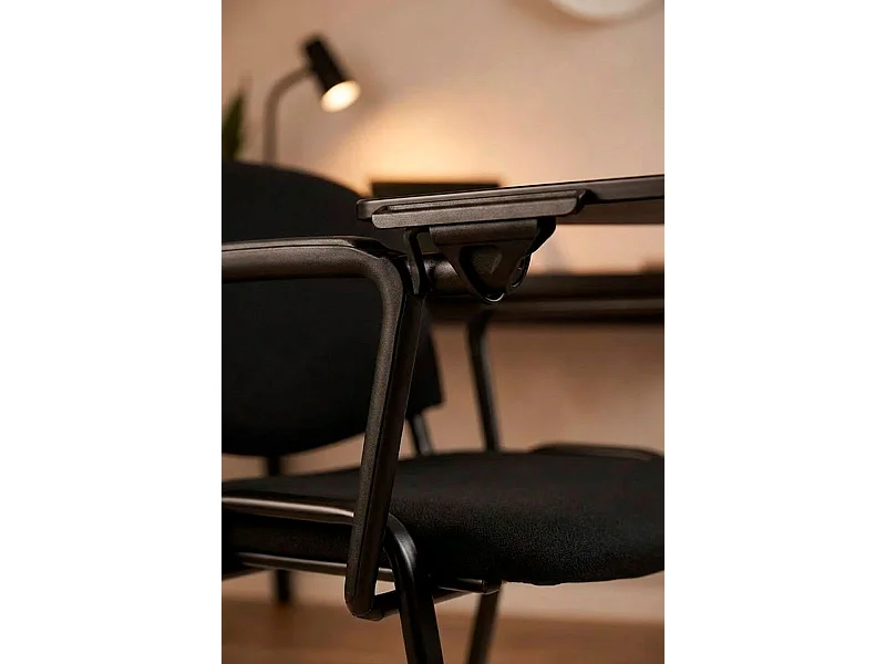 Pack 4 Sillas de Oficina sin ruedas ni brazos Ofis con Pala y Brazo - Máxima Ergonomía - Ideal para Escritorio y Gaming