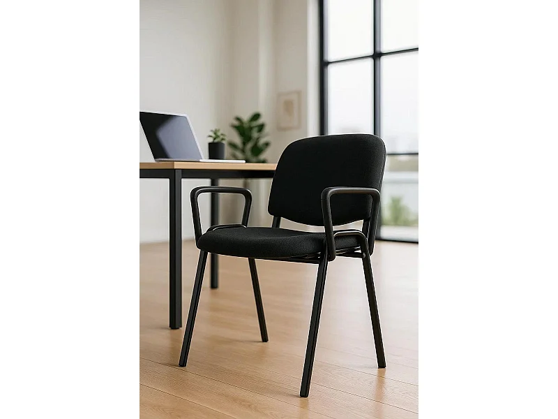 Pack 4 Sillas de Oficina sin ruedas ni brazos Ofis con Brazos - Máxima Ergonomía - Ideal para Escritorio y Gaming