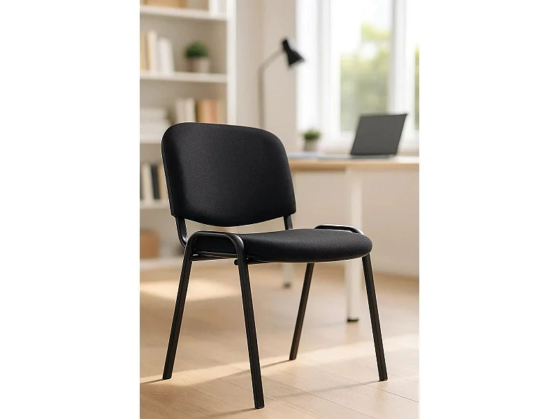 Pack 4 Sillas de Oficina sin ruedas ni brazos Ofis - Máxima Ergonomía - Ideal para Escritorio y Gaming