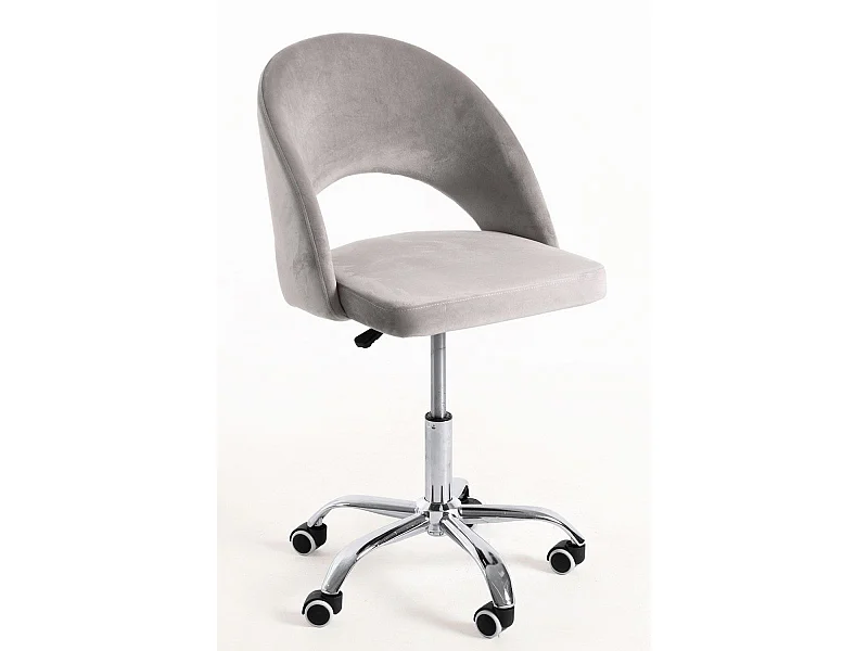 Silla de Escritorio sin brazos Hole Terciopelo Office - Diseño innovador - Ideal para Estudio y Oficinas