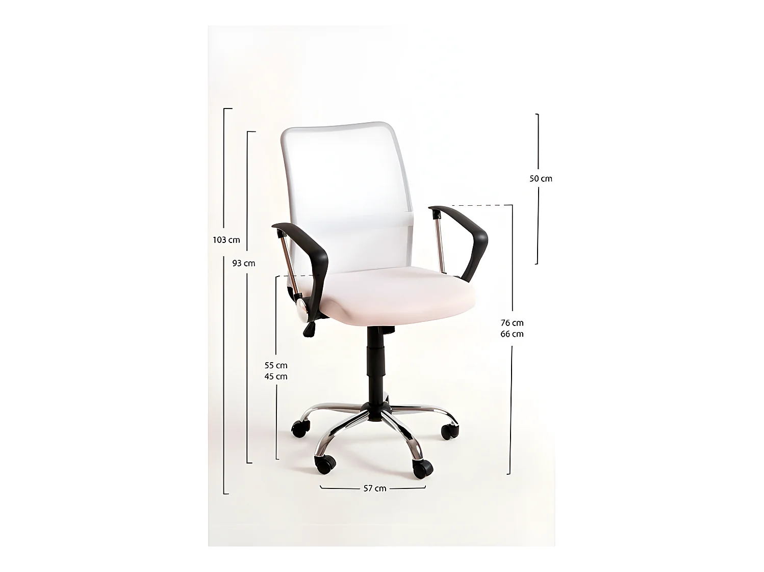 Silla de Oficina Blanca Kubas - Máxima Ergonomía - Ideal para Escritorio y Gaming