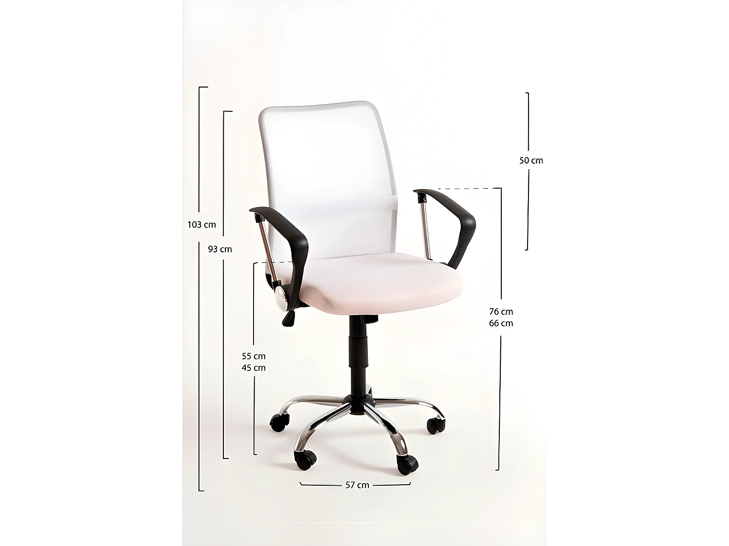 Silla de Oficina Blanca Kubas - Máxima Ergonomía - Ideal para Escritorio y Gaming