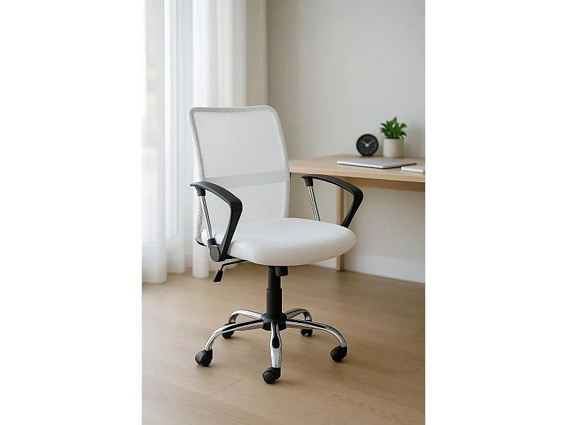 Silla de Oficina Blanca Kubas - Máxima Ergonomía - Ideal para Escritorio y Gaming