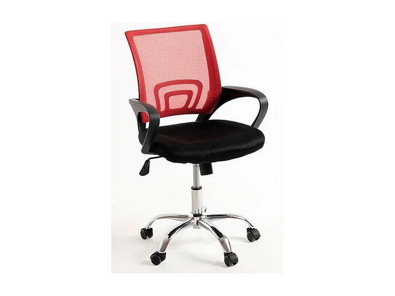 Silla de Oficina Rojo y Negra Midi Pro - Máxima Ergonomía - Ideal para Escritorio y Gaming