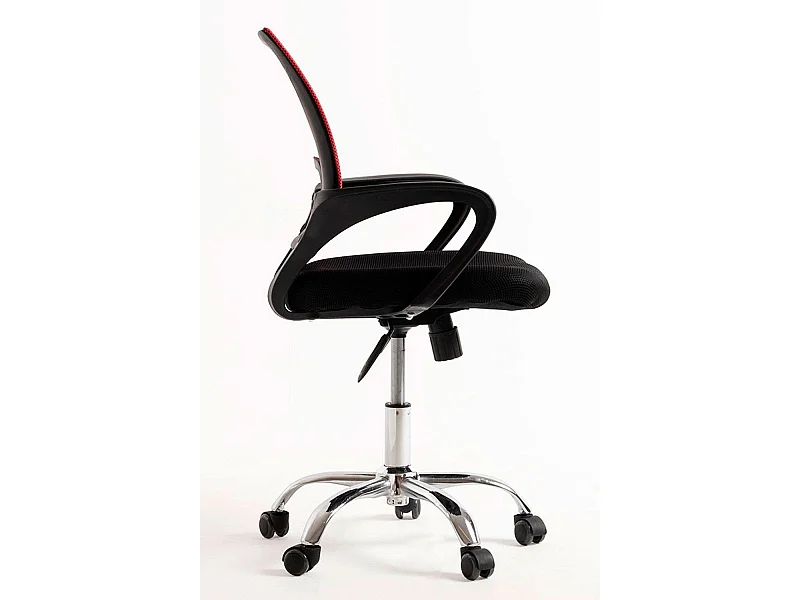 Silla de Oficina Rojo y Negra Midi Pro - Máxima Ergonomía - Ideal para Escritorio y Gaming
