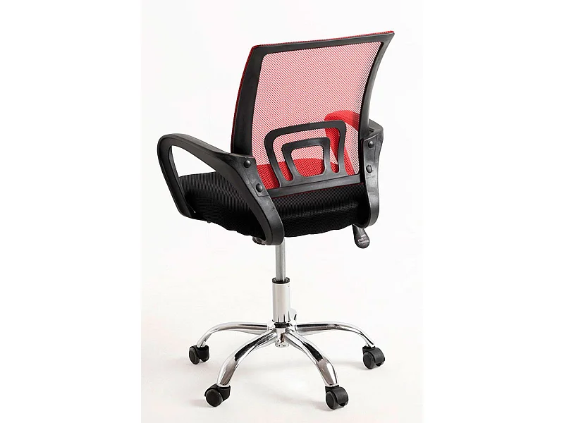 Silla de Oficina Rojo y Negra Midi Pro - Máxima Ergonomía - Ideal para Escritorio y Gaming