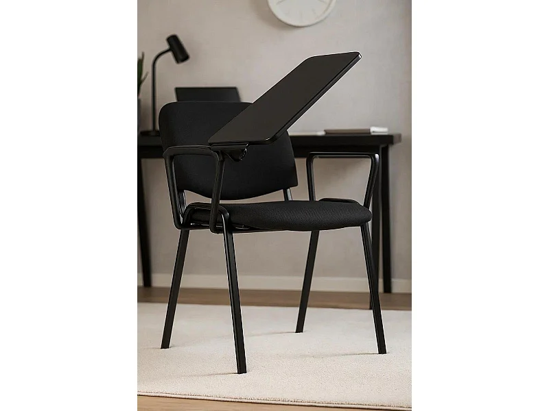 Pack 4 Sillas de Oficina sin ruedas ni brazos Ofis con Pala - Máxima Ergonomía - Ideal para Escritorio y Gaming