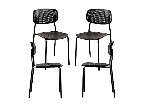 Packs Sillas Comedor - Pack 4 Sillas Piki - Negro