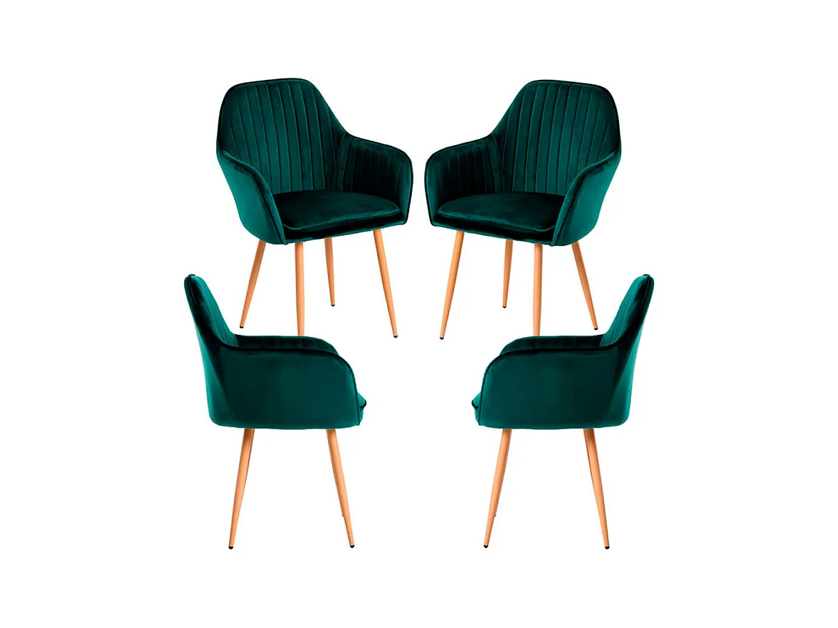 Packs Sillas Comedor - Pack 4 Sillas Chic - Verde