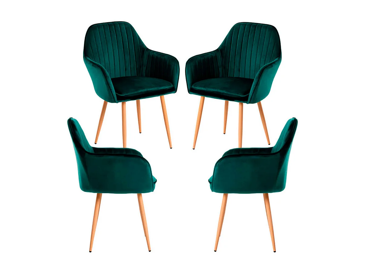 Packs Sillas Comedor - Pack 4 Sillas Chic - Verde