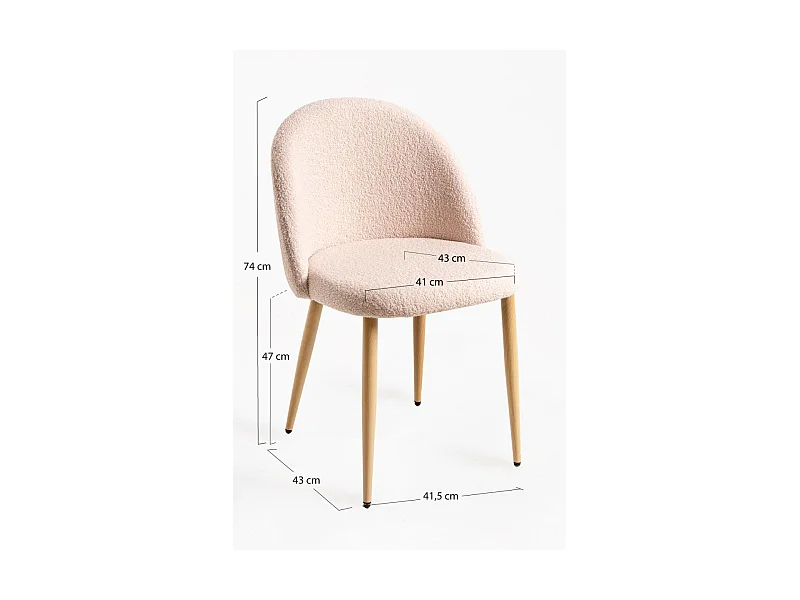 Sillas Comedor - Silla Vint Borreguito - Beige