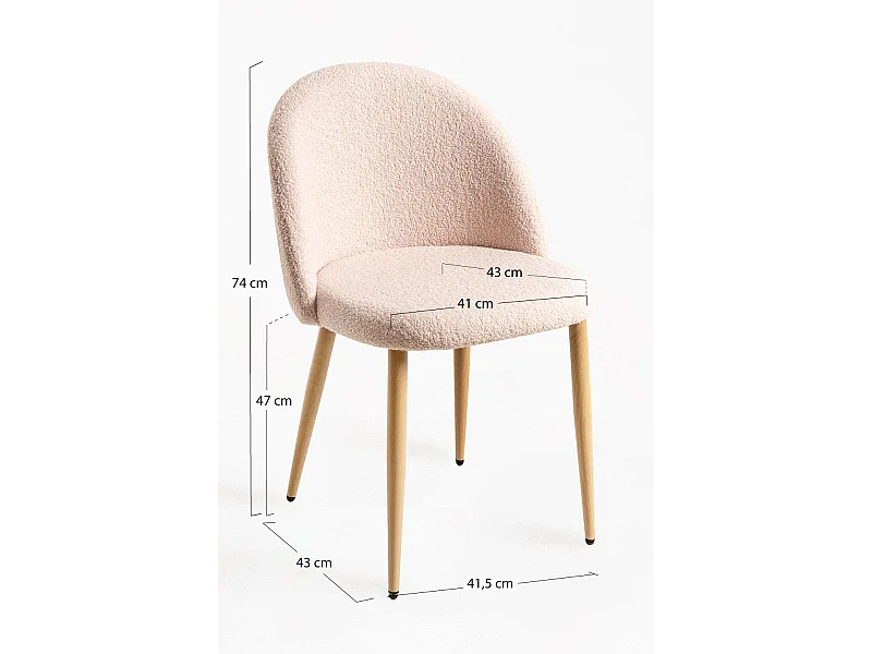 Sillas Comedor - Silla Vint Borreguito - Beige