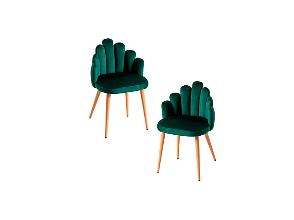 Packs Sillas Comedor - Pack 2 Sillas Hand Terciopelo - Verde