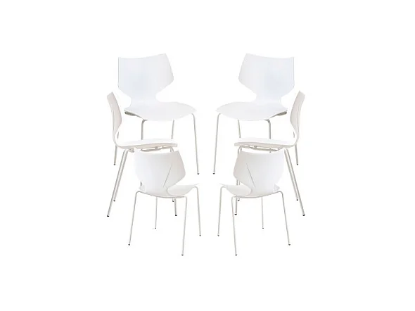Packs Sillas Comedor - Pack 6 Sillas Plecy - Blanco