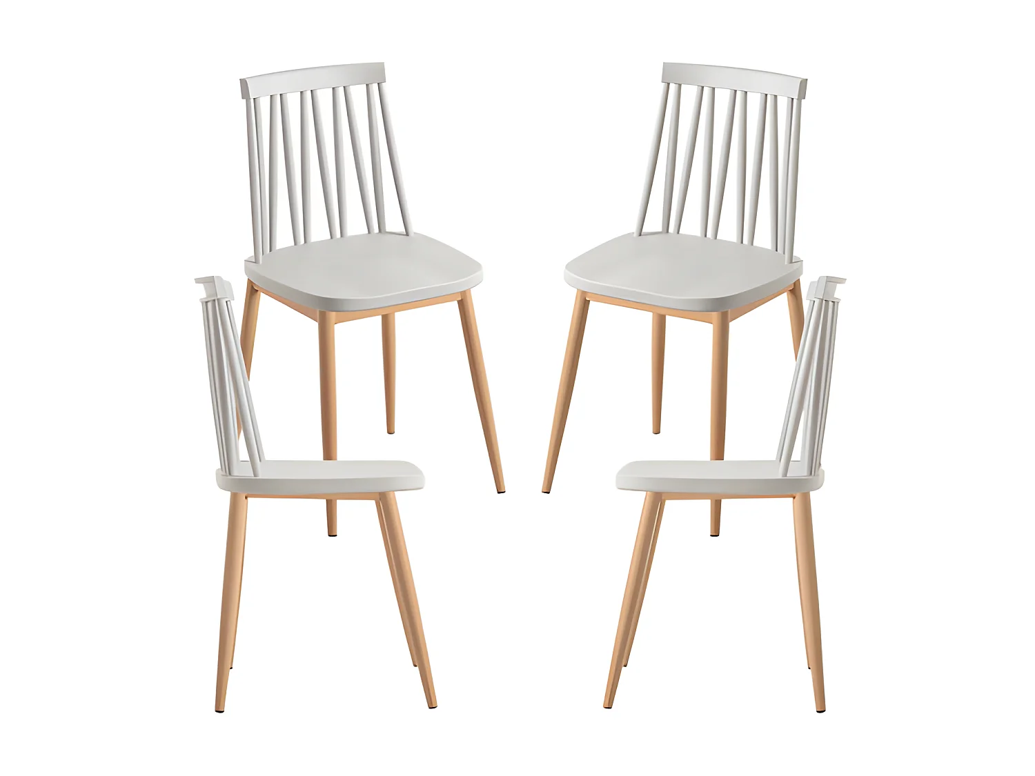 Packs Sillas Comedor - Pack 4 Sillas Tilba - Gris claro