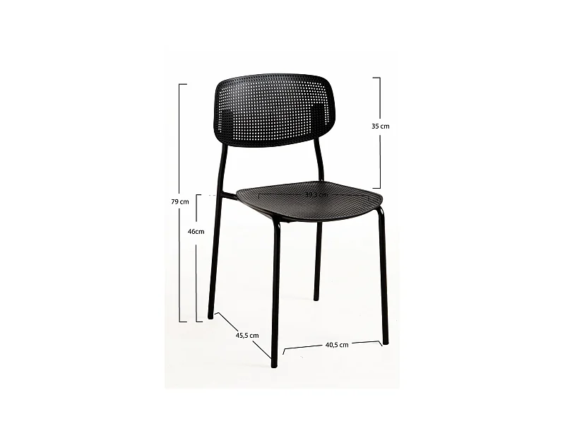 Packs Sillas Comedor - Pack 2 Sillas Piki - Negro