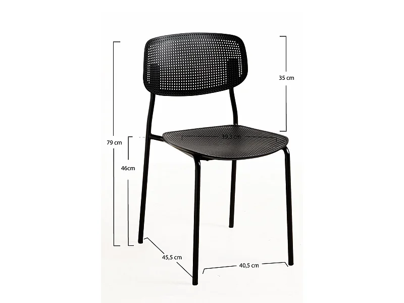 Packs Sillas Comedor - Pack 2 Sillas Piki - Negro