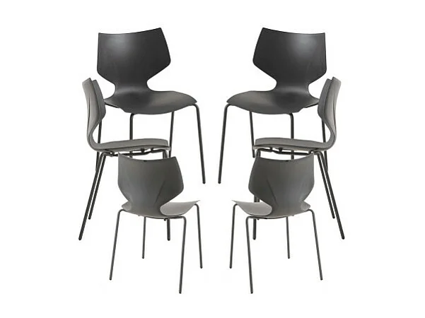 Packs Sillas Comedor - Pack 6 Sillas Plecy - Negro