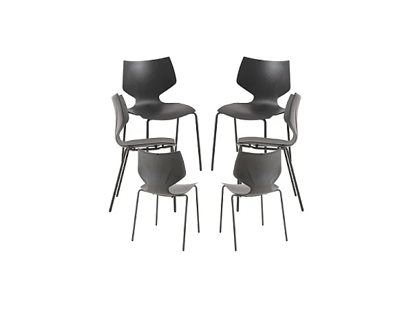 Packs Sillas Comedor - Pack 6 Sillas Plecy - Negro