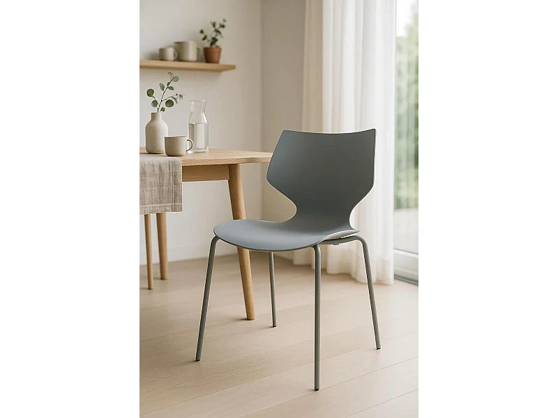 Sillas Comedor - Silla Plecy - Gris