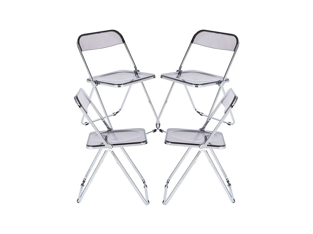 Packs Sillas Plegables - Pack 4 Sillas Tamy - Transparente Ahumada