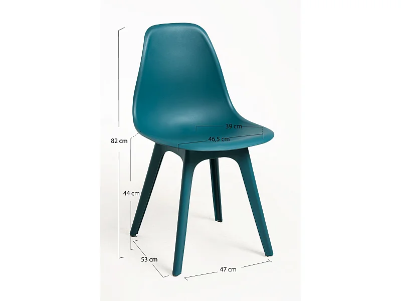 Sillas Comedor - Silla Kelen Suprym - Verde azulado
