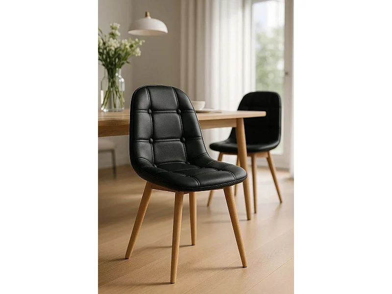 Sillas Comedor - Silla Vorak - Negro