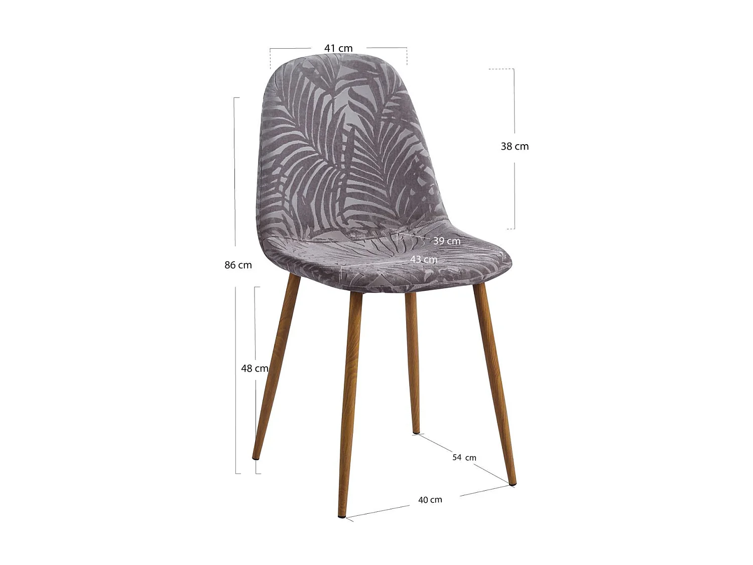 Sillas Comedor - Silla Yanwel - Gris