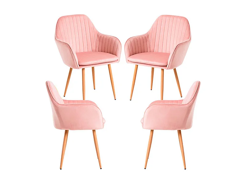 Packs Sillas Comedor - Pack 4 Sillas Chic - Rosa