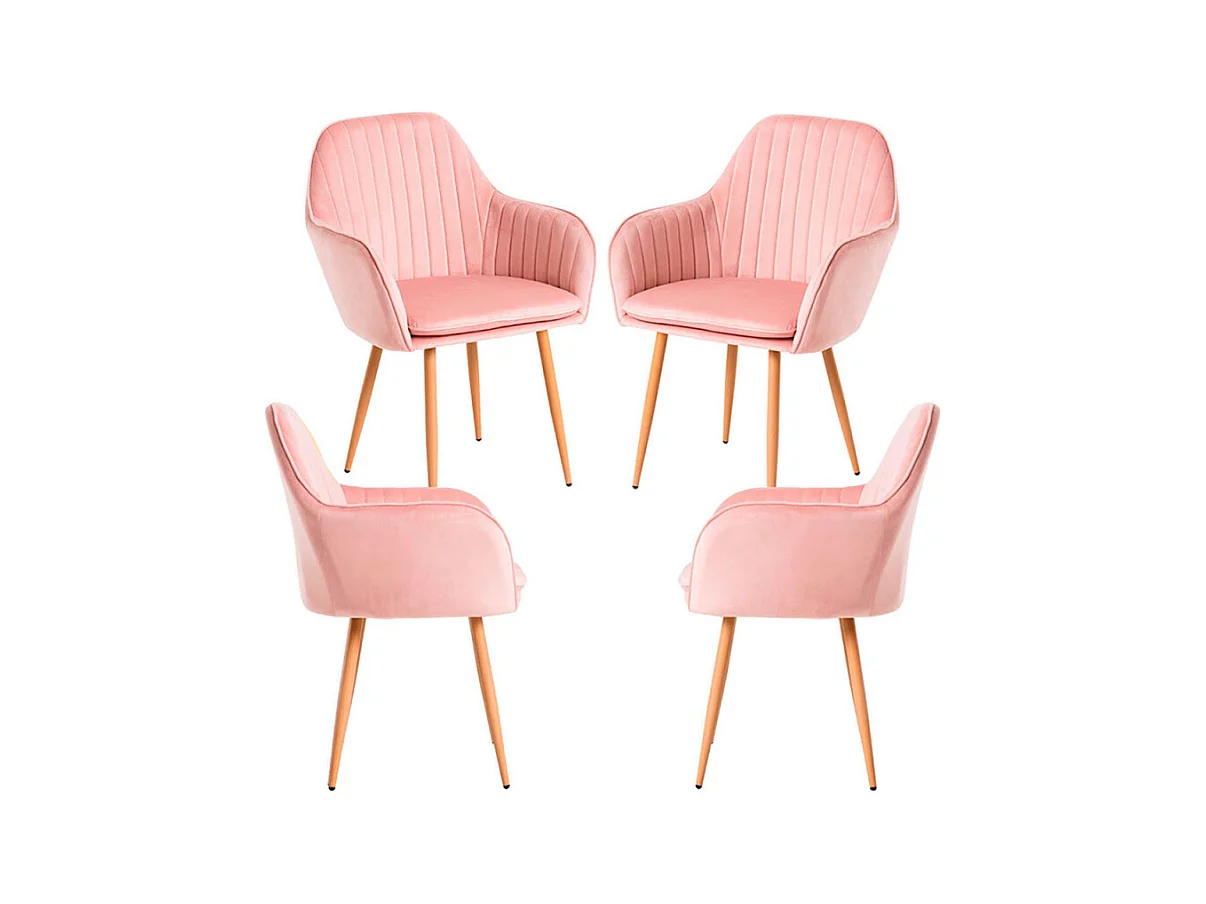 Packs Sillas Comedor - Pack 4 Sillas Chic - Rosa
